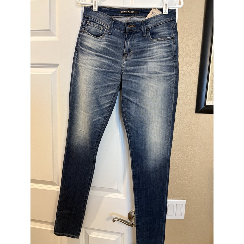 Big Star Maddie Skinny Jeans‎ Womens 25R  Blue Medium Wash Mid Rise Denim